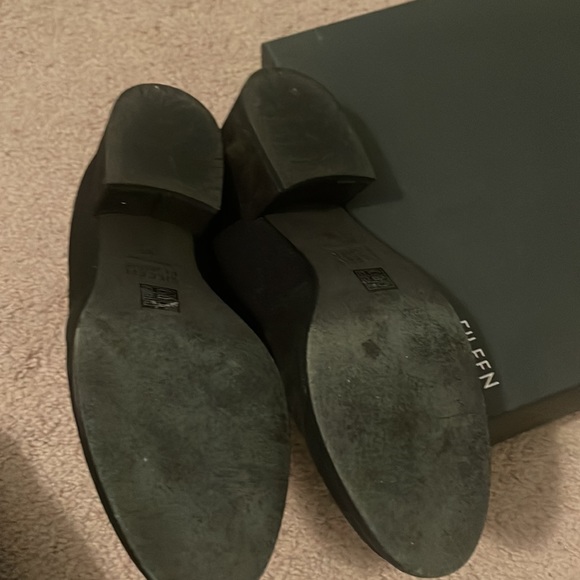 Eileen Fisher black tumbled nubuck bootie - Picture 2 of 4